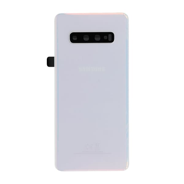 Samsung Galaxy S10 Plus Baksida Med Tejp - Vit