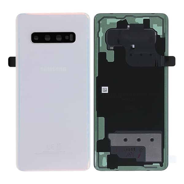 Samsung Galaxy S10 Plus Baksida Med Tejp - Vit