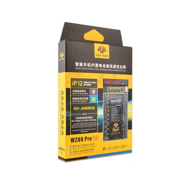 Batteri-aktiveringskort W209 Pro 2-i-1 - iPhone 4-12 Pro Max, Samsung och Xiaomi