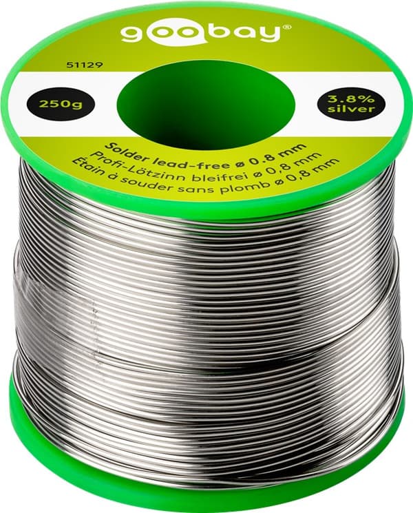 Professionelt loddetin blyfrit, ø 0,8 mm, 250 g