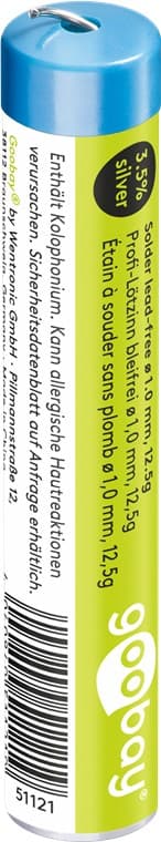 Loddemetall blyfri; ø 1,0 mm, 12,5 g snelle