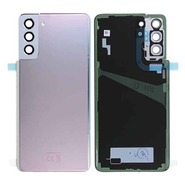 Samsung Galaxy S21 Plus 5G Baksida Med Tejp - Phantom Silver