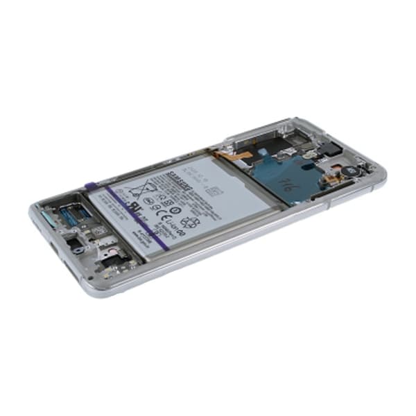 Samsung Galaxy S21 5G (SM-G991B) Skärm/Display Original + Batteri Original - Vit
