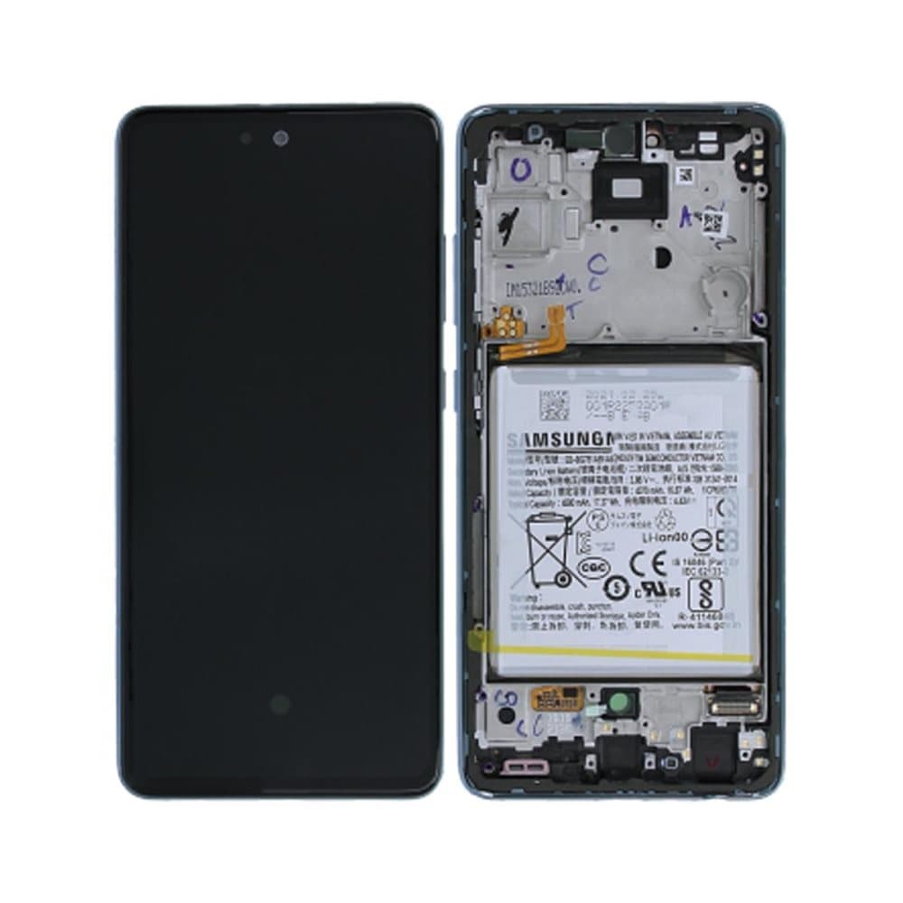 Samsung Galaxy A52 4G/5G (SM-A525F) Skärm/Display + Batteri Original - Blå