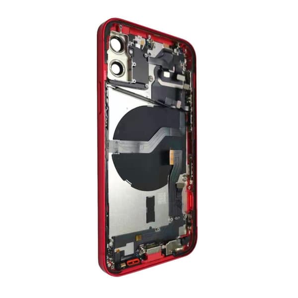 iPhone 12 Baksida med Komplett Ram - Röd