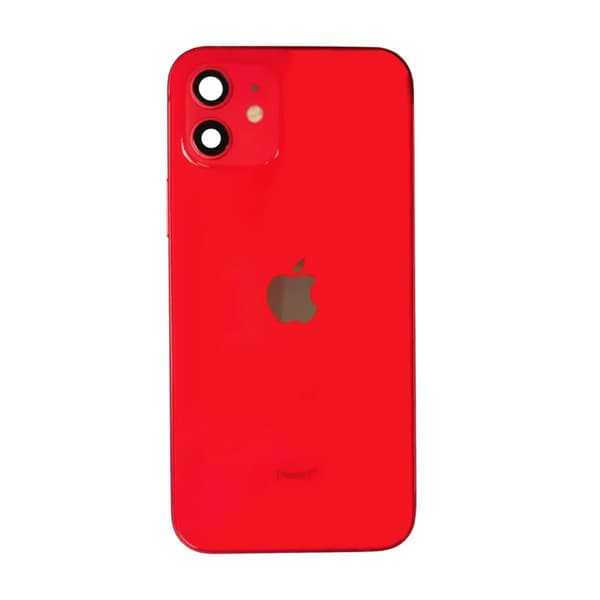iPhone 12 Baksida med Komplett Ram - Röd