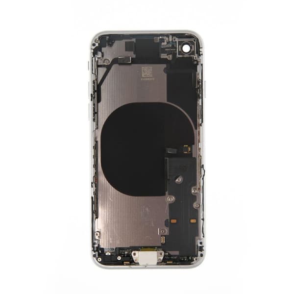 iPhone SE 2020 Baksida med Komplett Ram - Vit