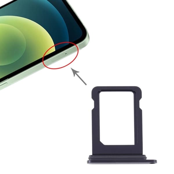iPhone 12 Mini Simkortshållare - Svart