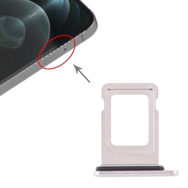 iPhone 12 Pro/12 Pro Max Simkortshållare - Silver