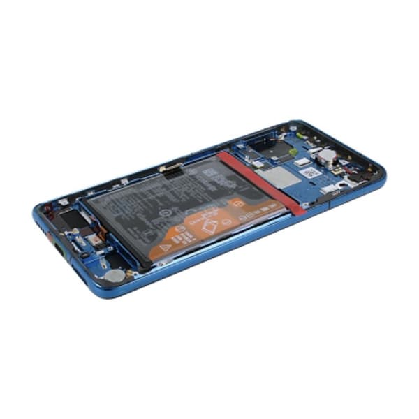 Huawei P40 Skärm/Display med Batteri Original - Blå