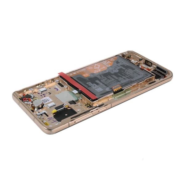 Huawei P40 Skärm/Display med Batteri Original - Guld
