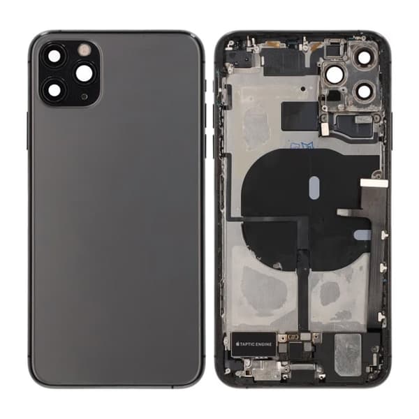 iPhone 11 Pro Max Baksida med Komplett Ram - Svart