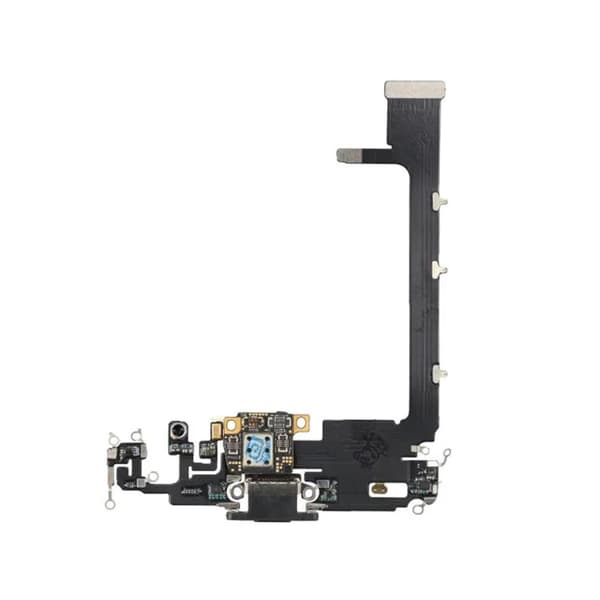 iPhone 11 Pro Max Laddkontakt Flexkabel - Rymdgrå
