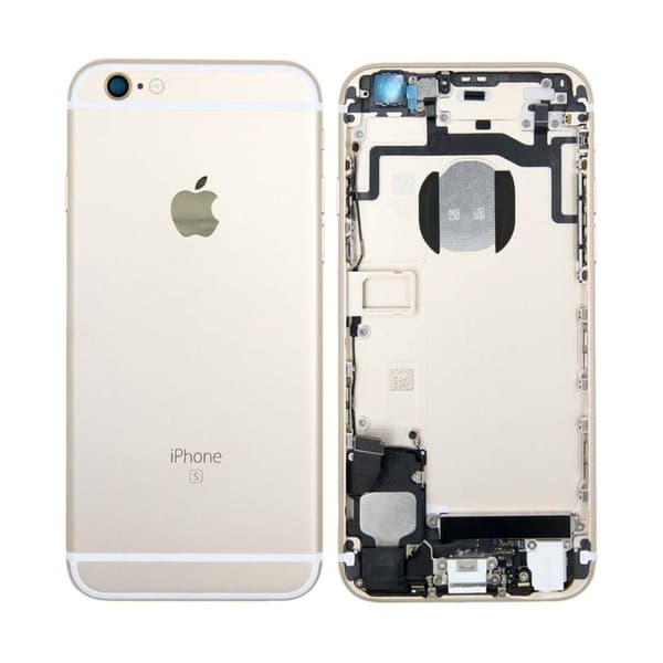 iPhone 6S Baksida med Komplett Ram - Guld
