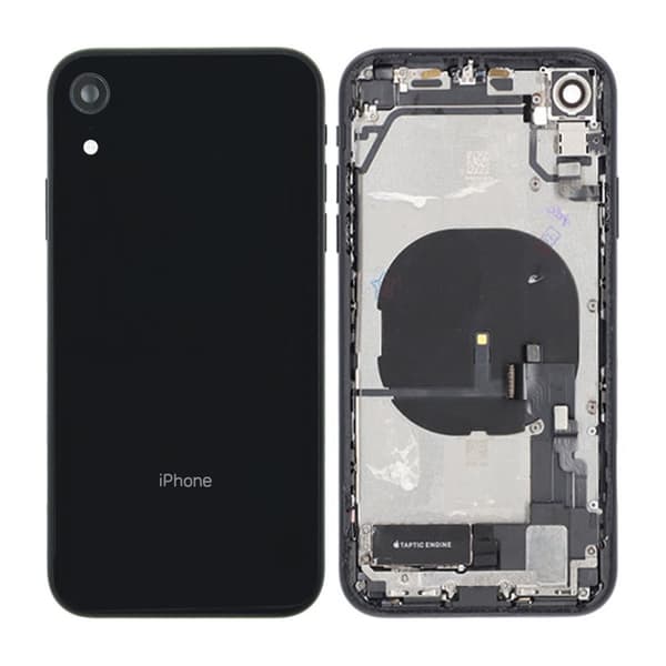 iPhone XR Baksida med Komplett Ram - Svart