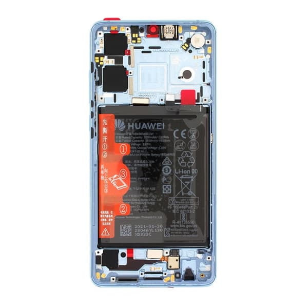 Huawei P30 (New Version) Skärm med LCD Display och Batteri Original - Breathing Crystal