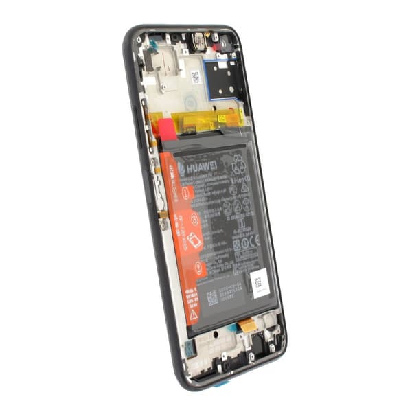 Huawei P40 Lite Skärm/Display med Batteri Original - Svart