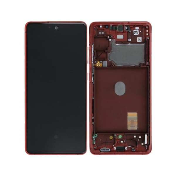 Samsung Galaxy S20 FE 5G Skärm med LCD Display Original - Röd