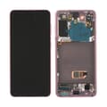 Pikkukuva 1 / 5: Samsung Galaxy S21 5G Skärm med LCD Display Original - Rosa