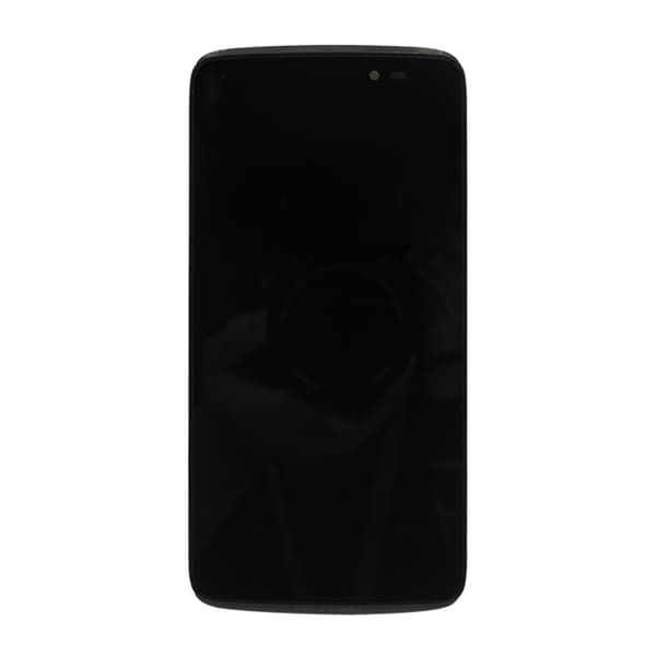 Alcatel One Idol 3 Skärm med LCD Display med Ram - Svart