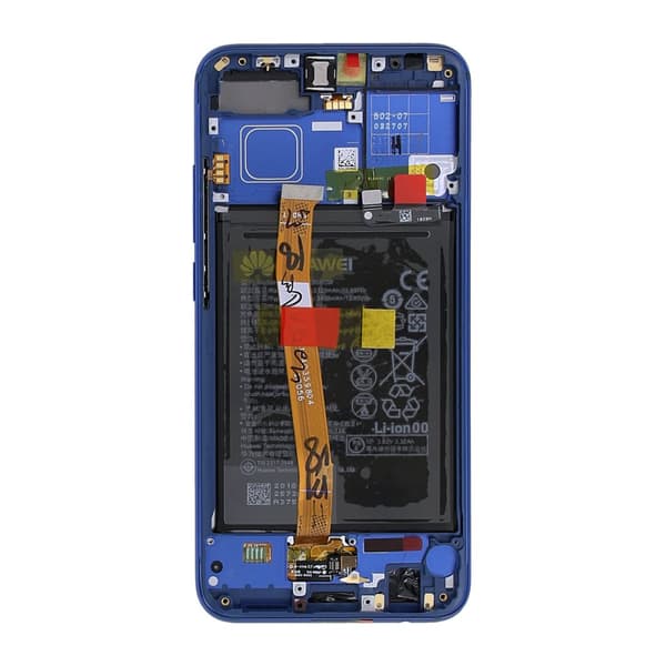 Huawei Honor 10 Skärm med LCD Display med Batteri Original - Blå