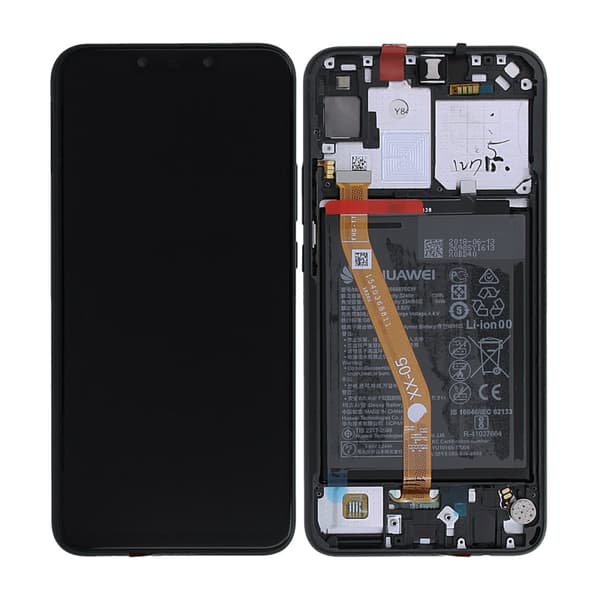 Huawei P Smart Plus Skärm/Display med Batteri Original - Svart