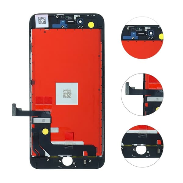 iPhone 8 Plus LCD Skärm - Svart (DTP Modell)