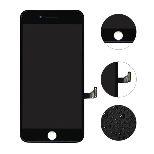 iPhone 8 Plus LCD Skärm - Svart (DTP Modell)