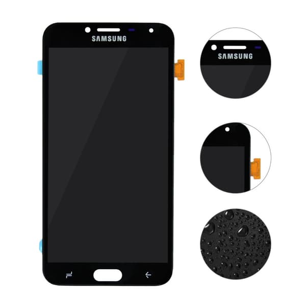 Samsung Galaxy J4 Skärm med LCD Display  - Svart