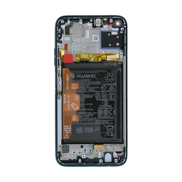 Huawei P40 Lite Skärm/Display med Batteri Original - Grön