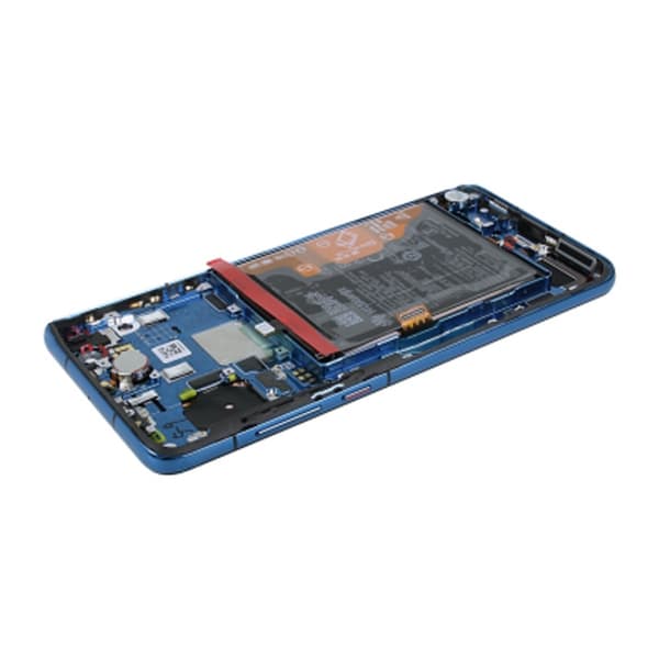 Huawei P40 Skärm med LCD Display + Batteri Original - Blå