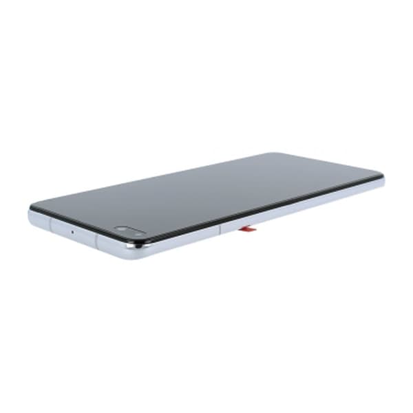 Huawei P40 skærm med LCD skærm + batteri original - sølv