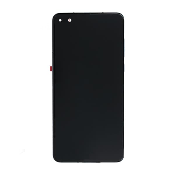 Huawei P40 skærm med LCD skærm + batteri original - sølv