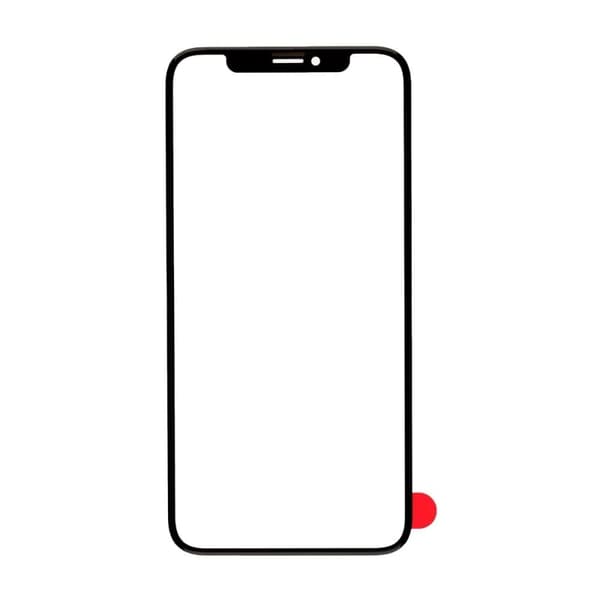 iPhone X Glasskærm med OCA Film - Sort