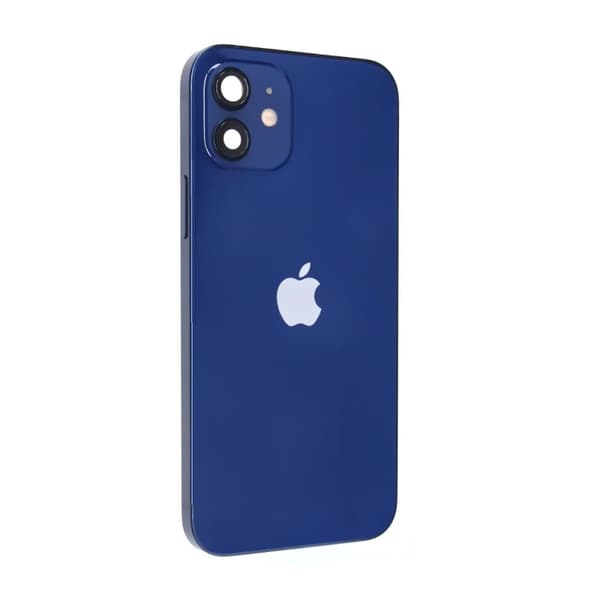 iPhone 12 Baksida med Komplett Ram - Blå