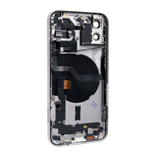iPhone 12 Baksida med Komplett Ram - Vit