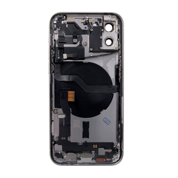 iPhone 12 Baksida med Komplett Ram - Vit