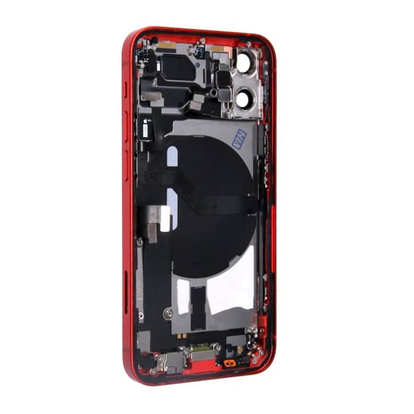 iPhone 12 Mini Baksida med Komplett Ram - Röd