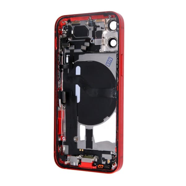 iPhone 12 Mini Baksida med Komplett Ram - Röd