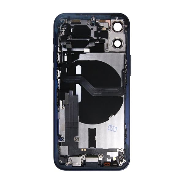 iPhone 12 Mini Baksida med Komplett Ram - Blå