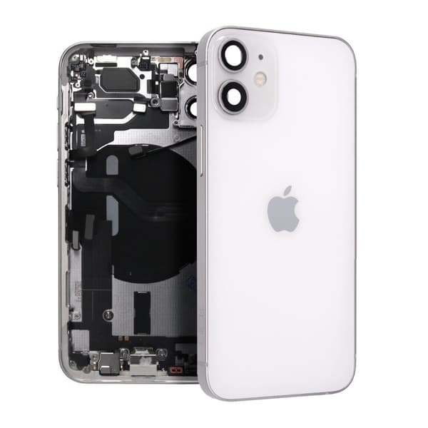 iPhone 12 Mini Baksida med Komplett Ram - Vit