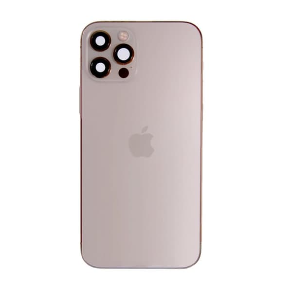 iPhone 12 Pro Bagcover med Full Frame - Guld