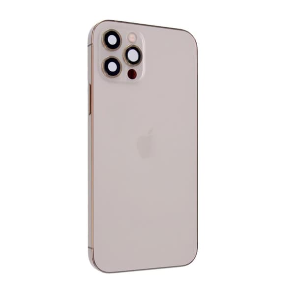 iPhone 12 Pro Bagcover med Full Frame - Guld