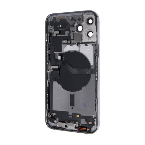 iPhone 12 Pro Max Bagcover med Full Frame - Sølv
