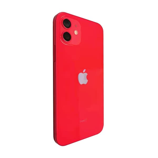 iPhone 12 Baksida med Komplett Ram - Röd
