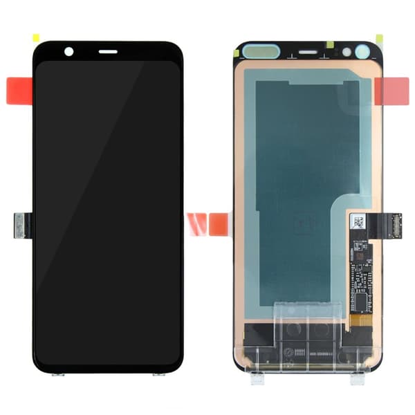 Google Pixel 4 Skärm/Display Original - Svart