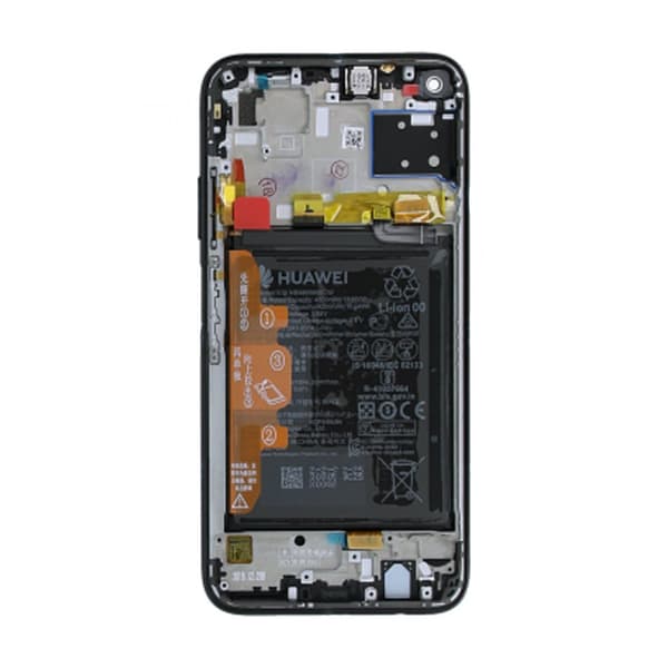 Huawei P40 Lite Skärm/Display med Batteri Original - Svart