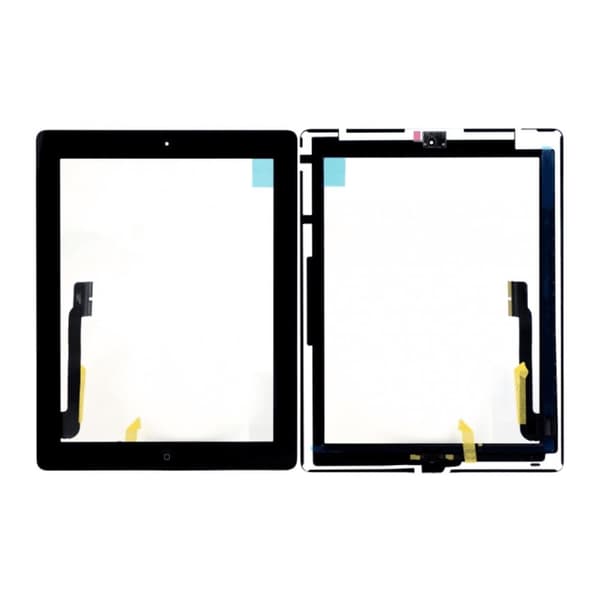iPad 3 Glas med Touchskærm med Hjem-knap - Sort