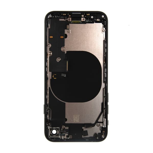 iPhone SE 2020 Baksida med Komplett Ram - Svart