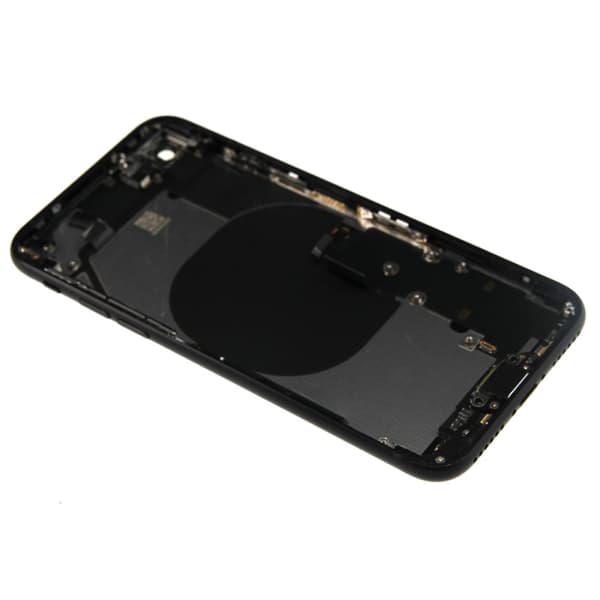 iPhone SE 2020 Baksida med Komplett Ram - Svart